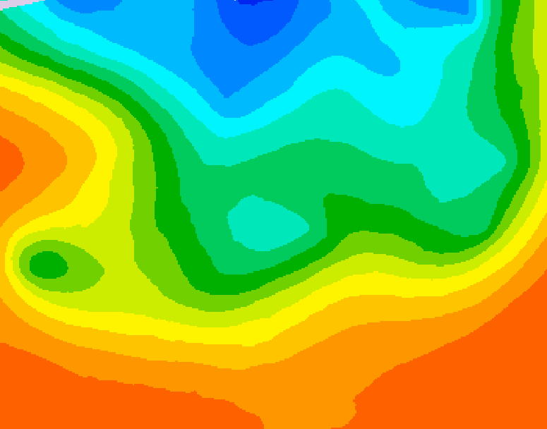 GDPS 500 millibar geopotential height 012 hour forecast chart for Canada based on 2026/09/11 1200Z data