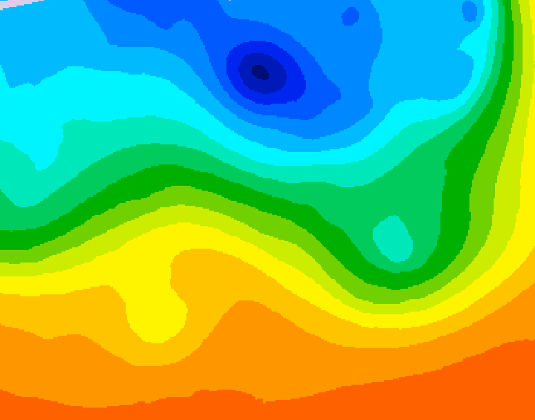 GDPS 500 millibar geopotential height 216 hour forecast chart for Canada based on 2026/09/11 1200Z data