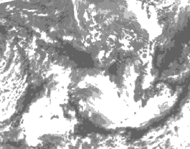 GDPS total cloud 240 hour forecast chart for Canada based on 2026/09/11 1200Z data