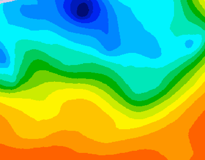GDPS 500 millibar geopotential height 192 hour forecast chart for Canada based on 2026/09/12 1200Z data