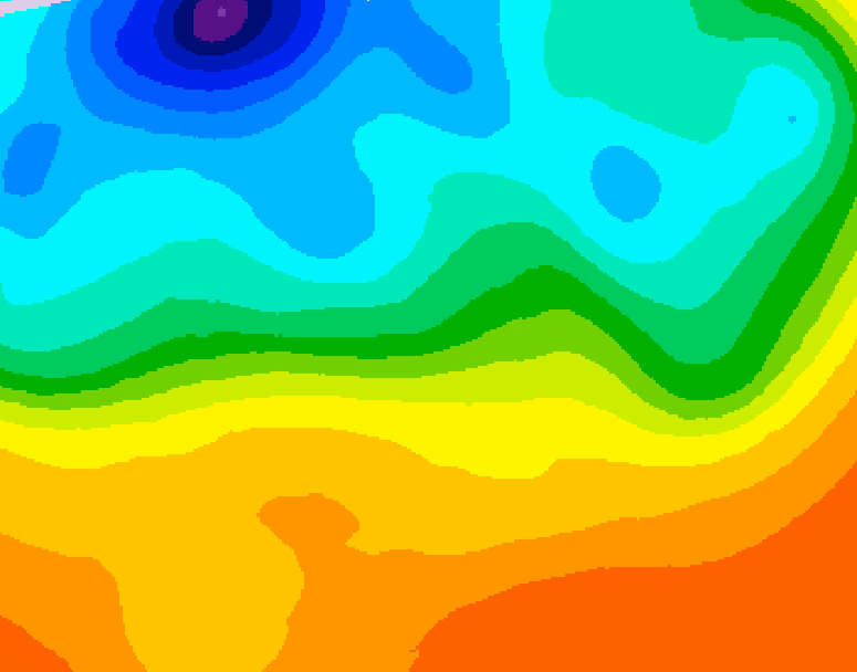 GDPS 500 millibar geopotential height 180 hour forecast chart for Canada based on 2026/09/14 0000Z data