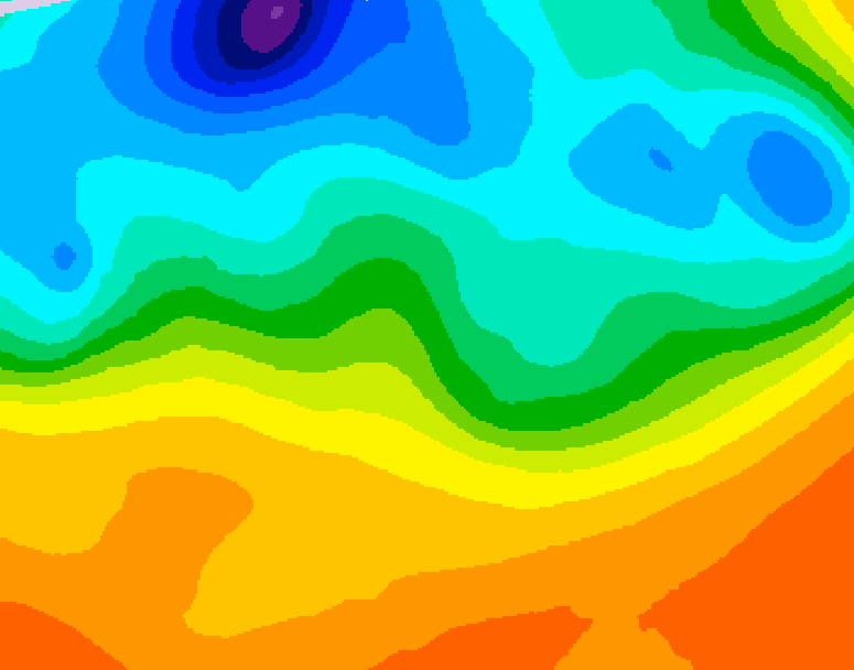 GDPS 500 millibar geopotential height 132 hour forecast chart for Canada based on 2026/09/15 0000Z data