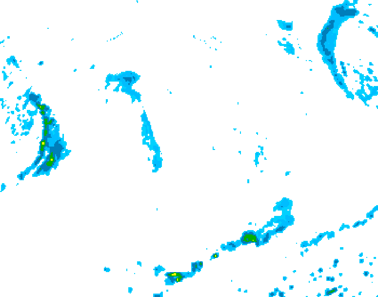 GDPS precipitation 132 hour forecast chart for Canada based on 2026/09/15 0000Z data
