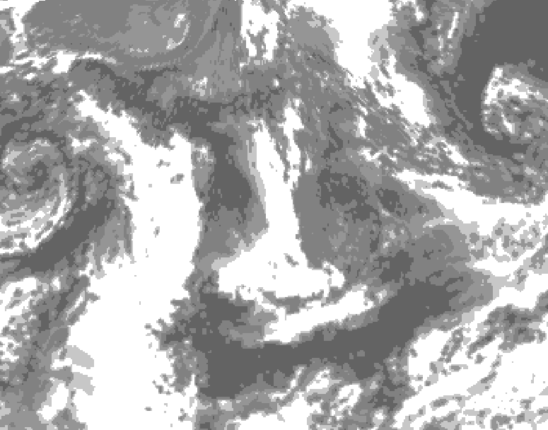 GDPS total cloud 108 hour forecast chart for Canada based on 2026/09/16 0000Z data