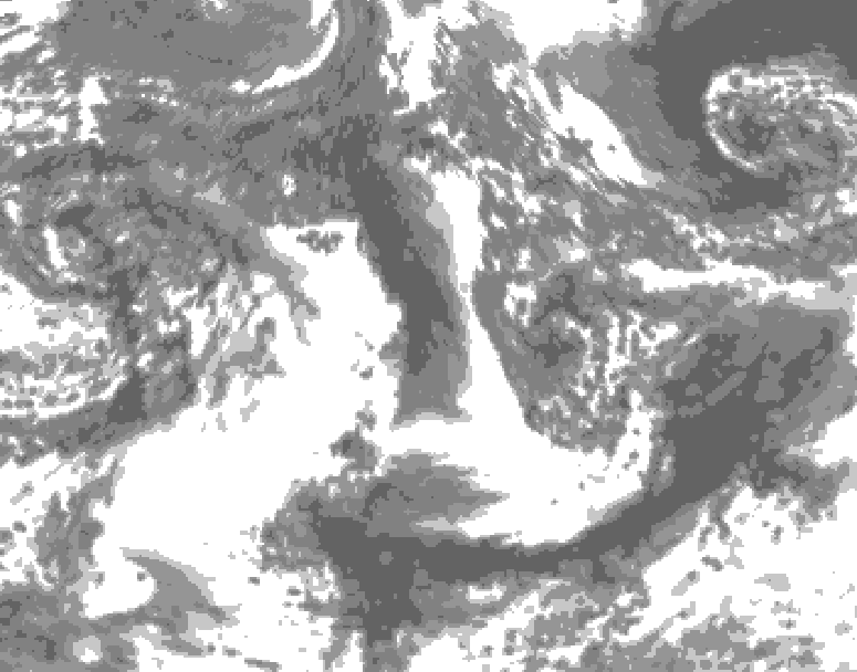 GDPS total cloud 120 hour forecast chart for Canada based on 2026/09/16 0000Z data