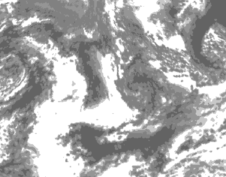 GDPS total cloud 084 hour forecast chart for Canada based on 2026/09/17 0000Z data