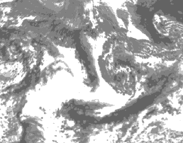 GDPS total cloud 096 hour forecast chart for Canada based on 2026/09/17 0000Z data