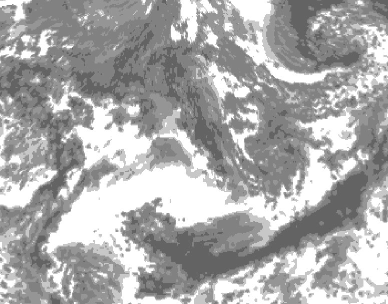 GDPS total cloud 108 hour forecast chart for Canada based on 2026/09/17 0000Z data