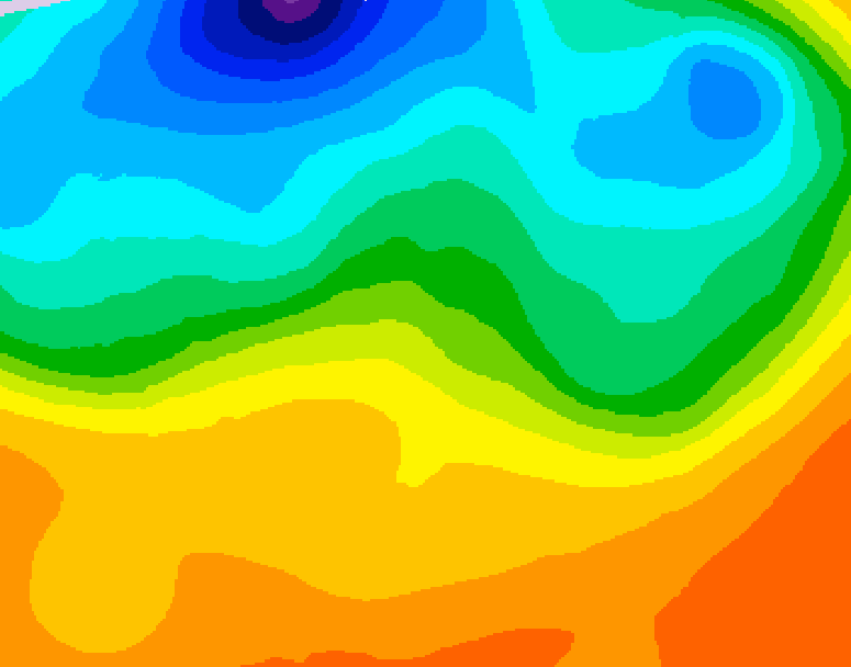 GDPS 500 millibar geopotential height 084 hour forecast chart for Canada based on 2026/09/18 0000Z data