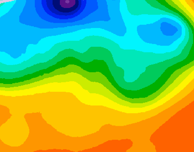 GDPS 500 millibar geopotential height 048 hour forecast chart for Canada based on 2026/09/19 0000Z data
