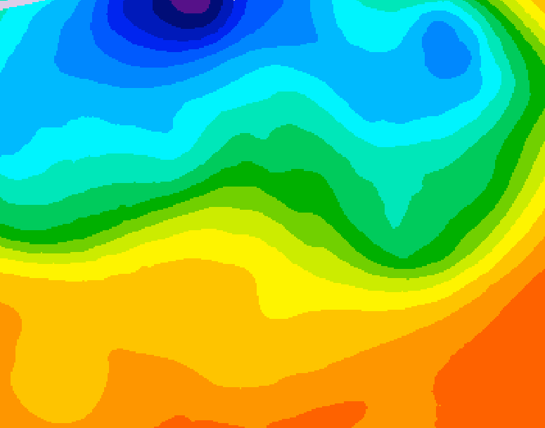 GDPS 500 millibar geopotential height 060 hour forecast chart for Canada based on 2026/09/19 0000Z data