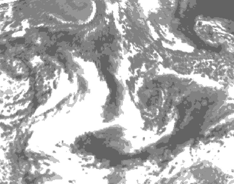 GDPS total cloud 048 hour forecast chart for Canada based on 2026/09/19 0000Z data