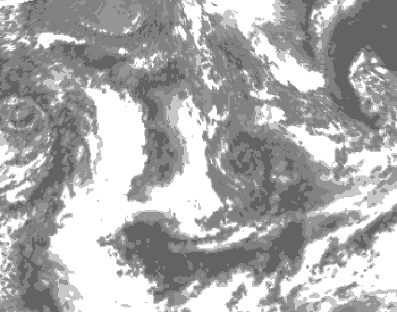 GDPS total cloud 012 hour forecast chart for Canada based on 2026/09/20 0000Z data