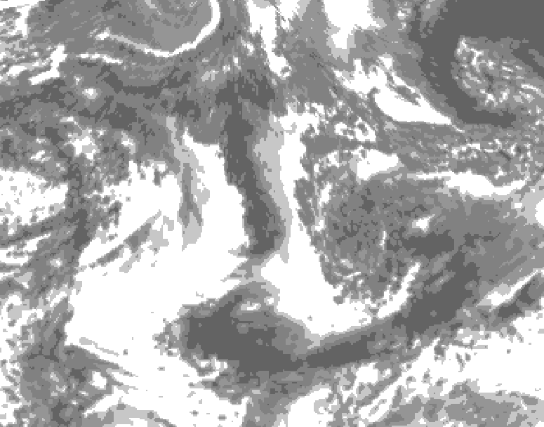 GDPS total cloud 024 hour forecast chart for Canada based on 2026/09/20 0000Z data
