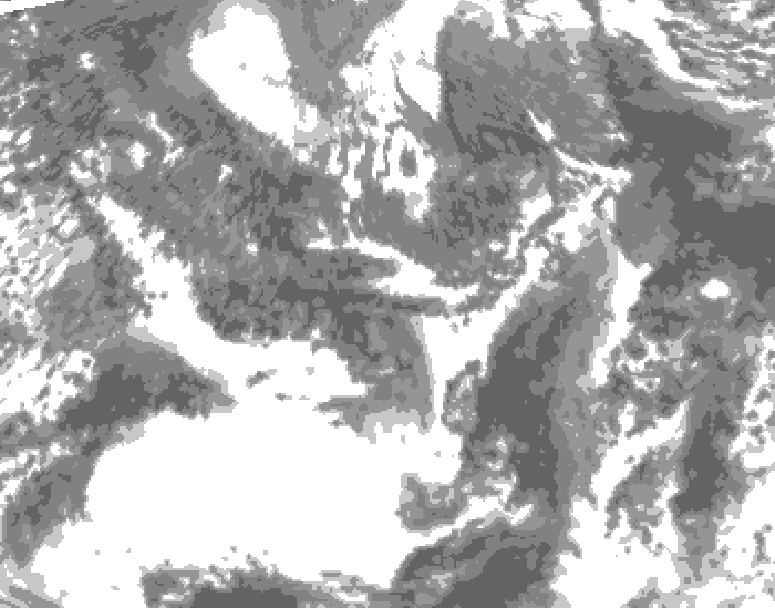 GDPS total cloud 234 hour forecast chart for Canada based on 2026/09/21 0000Z data