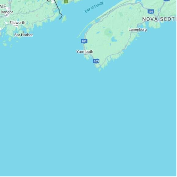 basemap 480 by 480 kilometres with centre at 43.0N 66.0W