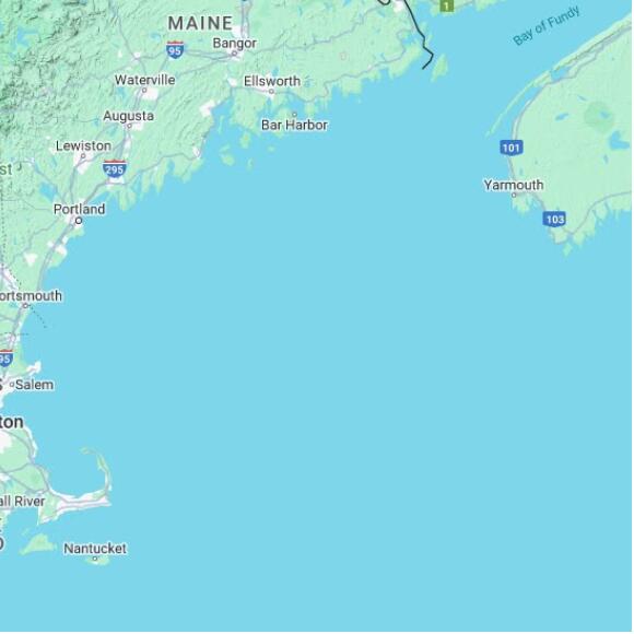 basemap 480 by 480 kilometres with centre at 43.0N 68.0W