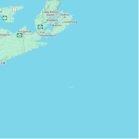 basemap 480 by 480 kilometres with centre at 44.5N 60.0W