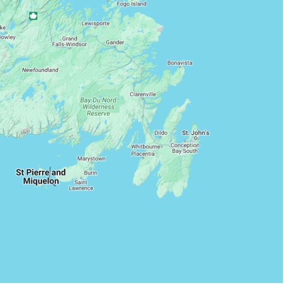 basemap 480 by 480 kilometres with centre at 47.5N 54.0W
