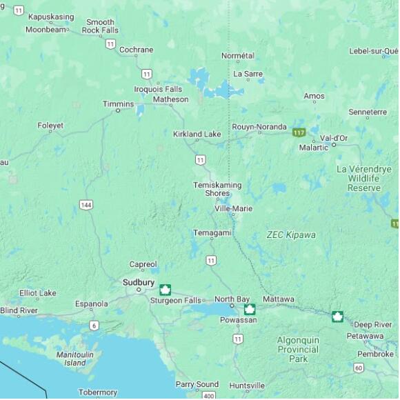 basemap 480 by 480 kilometres with centre at 47.5N 80.0W