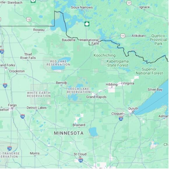 basemap 480 by 480 kilometres with centre at 47.5N 94.0W