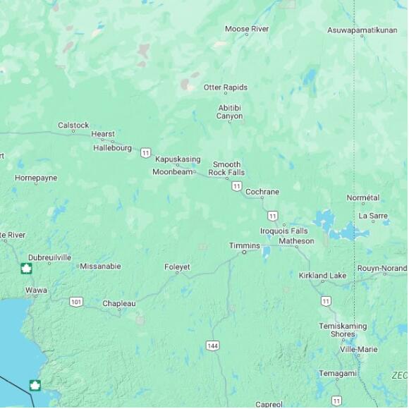 basemap 480 by 480 kilometres with centre at 49.0N 82.0W
