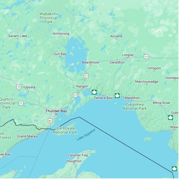 basemap 480 by 480 kilometres with centre at 49.0N 88.0W