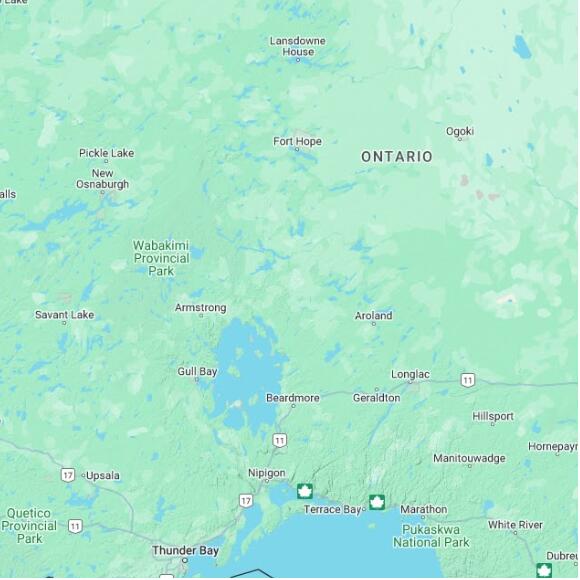 basemap 480 by 480 kilometres with centre at 50.5N 88.0W