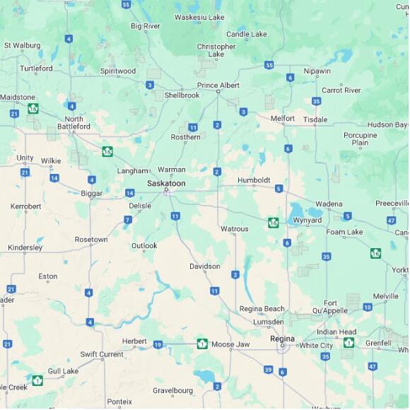 basemap 480 by 480 kilometres with centre at 52.0N 106.0W