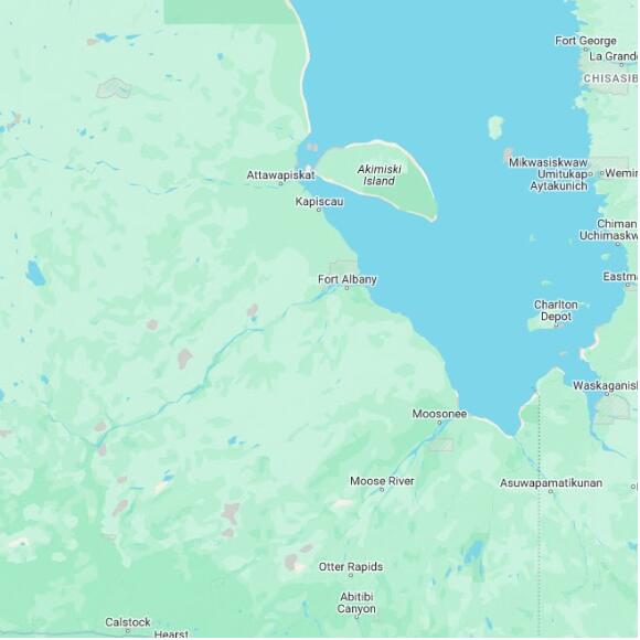 basemap 480 by 480 kilometres with centre at 52.0N 82.0W