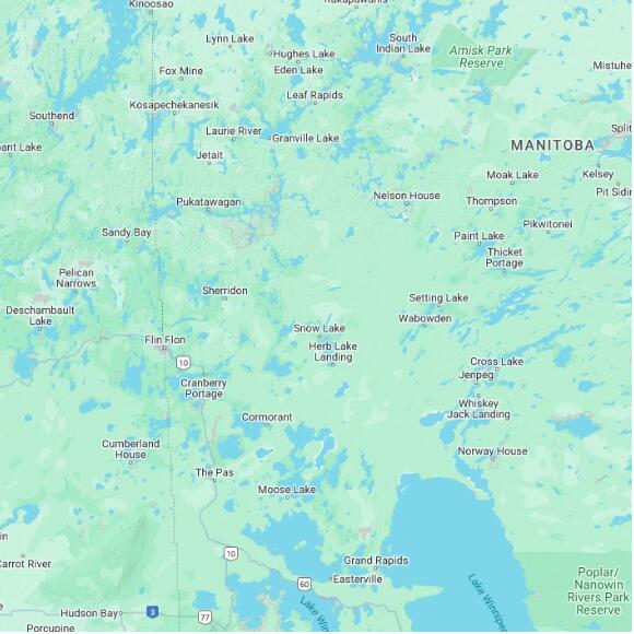 basemap 480 by 480 kilometres with centre at 55.0N 100.0W
