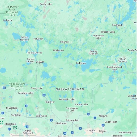 basemap 480 by 480 kilometres with centre at 55.0N 106.0W