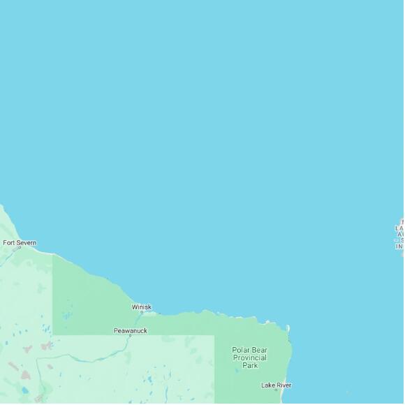 basemap 480 by 480 kilometres with centre at 56.5N 84.0W
