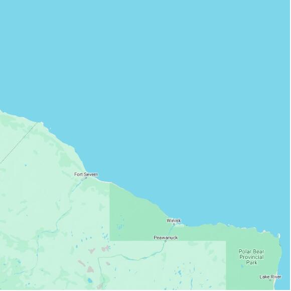 basemap 480 by 480 kilometres with centre at 56.5N 86.0W
