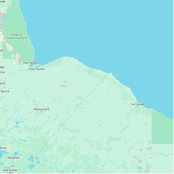 basemap 480 by 480 kilometres with centre at 56.5N 90.0W