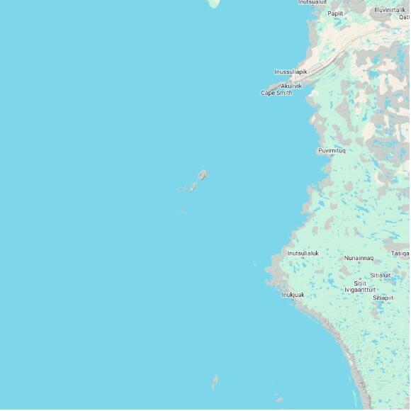basemap 480 by 480 kilometres with centre at 59.5N 80.0W