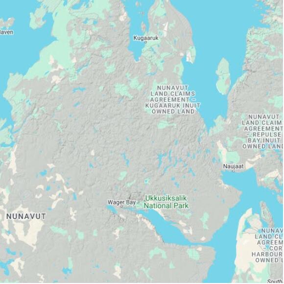 basemap 480 by 480 kilometres with centre at 67.0N 90.0W