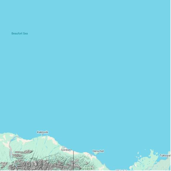 basemap 480 by 480 kilometres with centre at 71.5N 140.0W