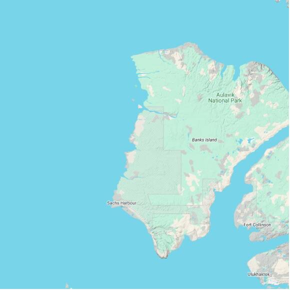 basemap 480 by 480 kilometres with centre at 73.0N 124.0W