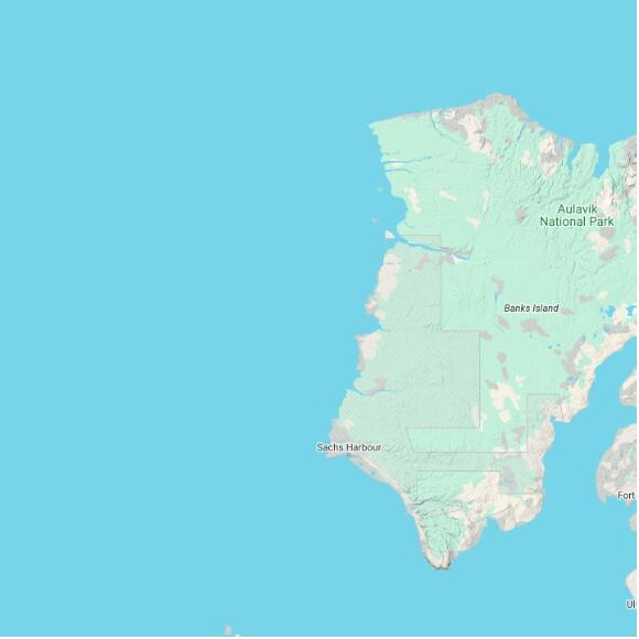 basemap 480 by 480 kilometres with centre at 73.0N 126.0W