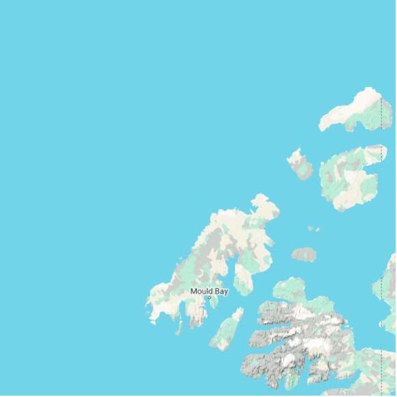 basemap 480 by 480 kilometres with centre at 77.5N 120.0W