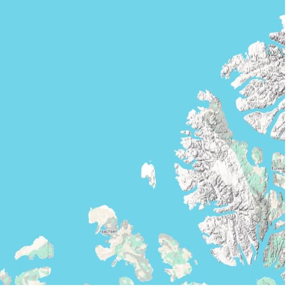 basemap 480 by 480 kilometres with centre at 80.5N 100.0W
