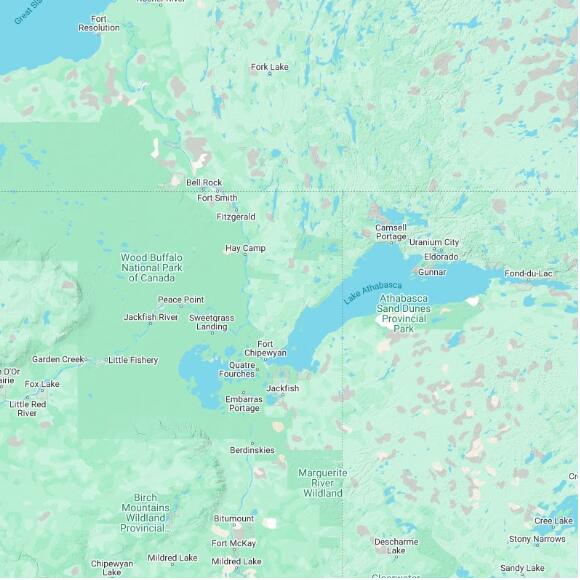 basemap 480 by 480 kms centered on station ABFCFA at Cambrian Auto AB