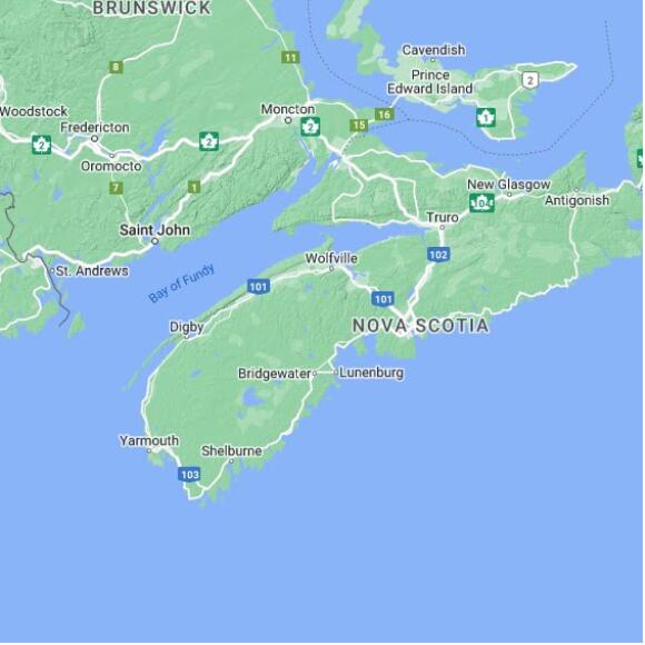 basemap 480 by 480 kms centered on station CERU at ATLANTIC EER (New Ross ERU) NS