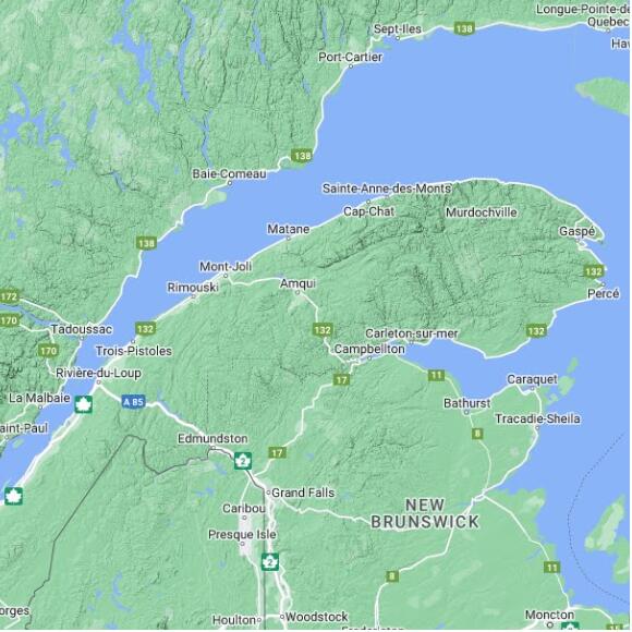 basemap 480 by 480 kms centered on station CGCL at CAUSAPSCAL AIRPORT QC
