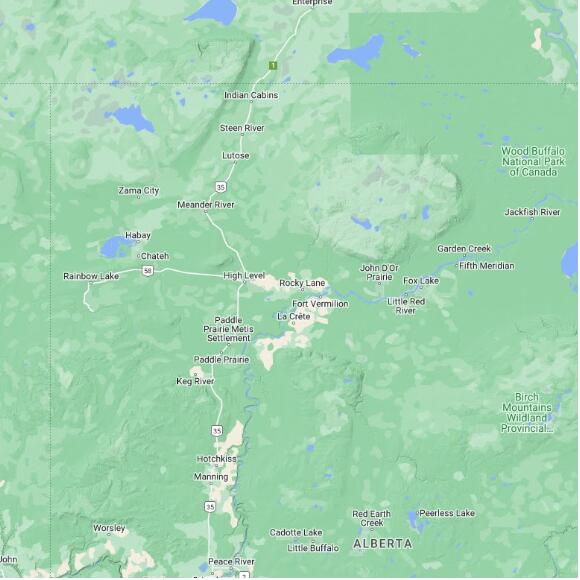 basemap 480 by 480 kms centered on station CPKY at ROCKY LANE AGCM AB