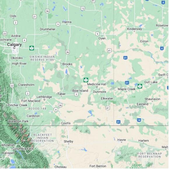basemap 480 by 480 kms centered on station CPXX at RALSTON AGCM AB