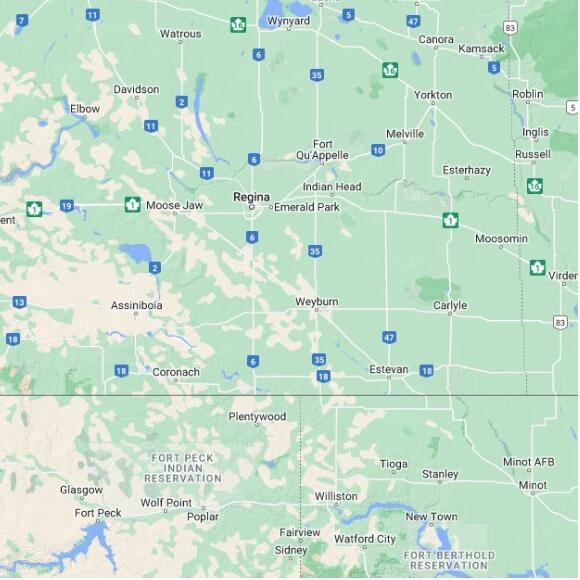 basemap 480 by 480 kms centered on station CPYS at YELLOW GRASS NORTH SK