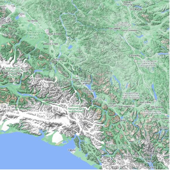 basemap 480 by 480 kms centered on station CVBR at BURWASH AIRPORT AUTO YT