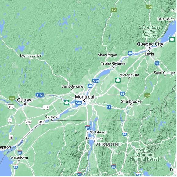 basemap 480 by 480 kms centered on station CWEWM at L'ASSOMPTION QC